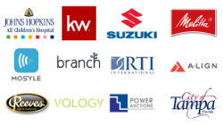 Logos of clients of adsero security